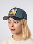 Бейсболка CAPSLAB арт. CL/LOO12/1/CT/DAF2 Looney Tunes Daffy Duck (темно-бирюзовый / черный)